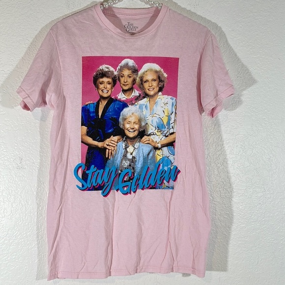 Golden Girls Stay Golden Pink Graphic T-Shirt Pink Size Small - Picture 2 of 4